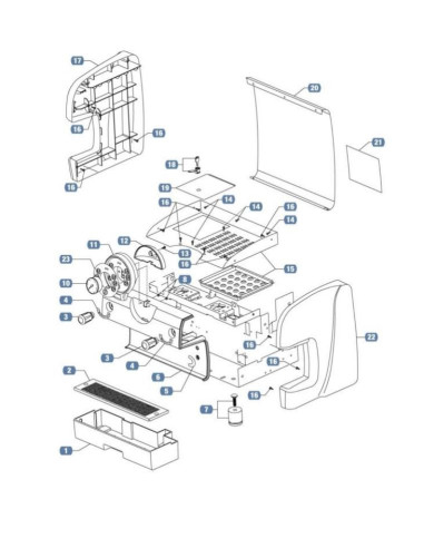 Pièces détachées LAVAZZA EP 4100 M Annee 0 