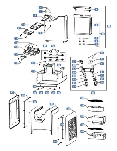 Pièces détachées LAVAZZA EP 951 Annee 0 