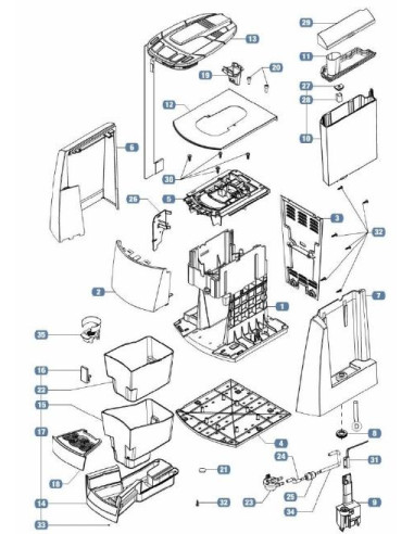 Pièces détachées LAVAZZA LB 1102 Annee 0 