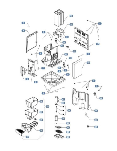 Pièces détachées LAVAZZA LB 1200 GALACTICA Annee 0 