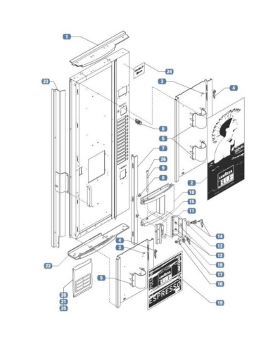 Pièces détachées LAVAZZA LB 3600 CANTO BLINDATA Annee 0 