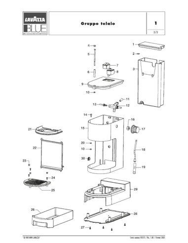 Pièces détachées LAVAZZA LB 800 MINI Annee 0 