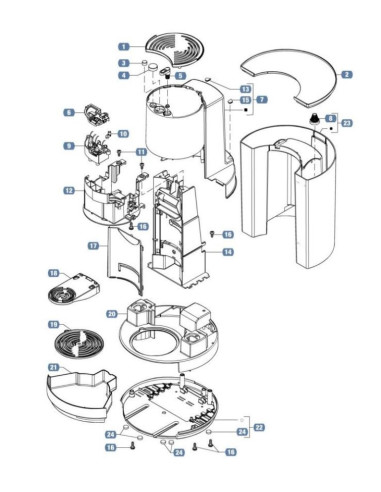 Pièces détachées LAVAZZA LB 850 CHIARA Annee 0 