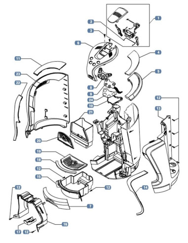 Pièces détachées LAVAZZA LF 1100 REL 2 Annee 0 