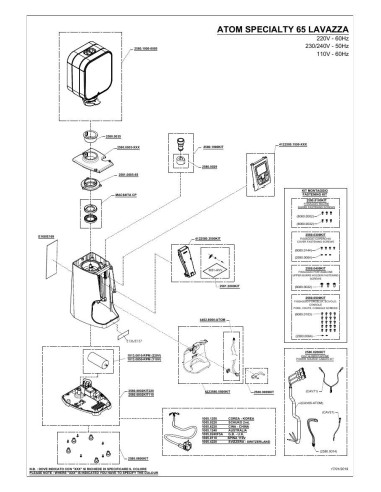 Pièces détachées LAVAZZA ATOM SPECIALTY 65 