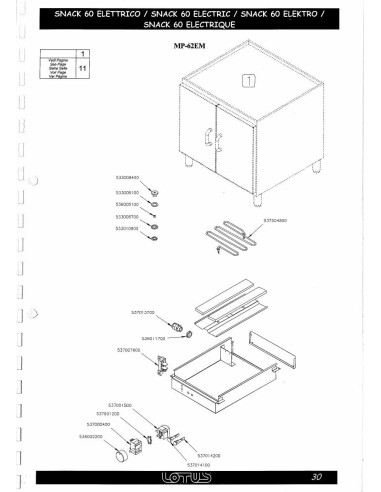 Pièces détachées LOTUS MP-62EM 