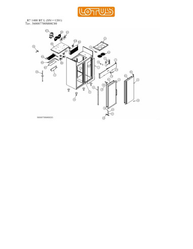 Pièces détachées LOTUS R7 1400 BT L Annee 0 SNgte1201 