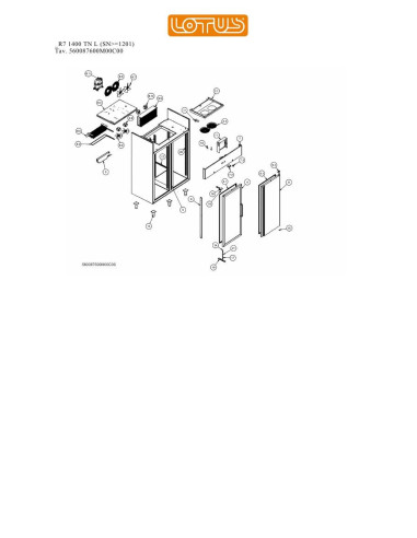 Pièces détachées LOTUS R7 1400 TN L Annee 0 SNgte1201 