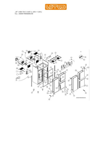 Pièces détachées LOTUS R7 1400 TN-1-4 BT L Annee 0 SNgte1201 