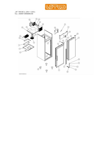 Pièces détachées LOTUS R7 700 BT L Annee 0 SNgte1201 