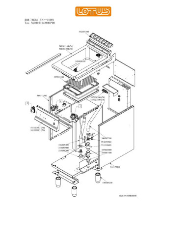 Pièces détachées LOTUS BM-74EM Annee 0 SNgte1605 