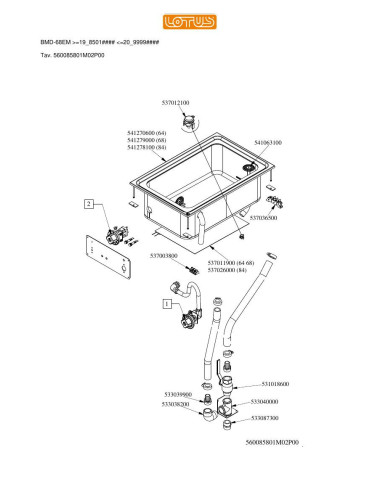 Pièces détachées LOTUS BMD-68EM Annee 198501-209999 