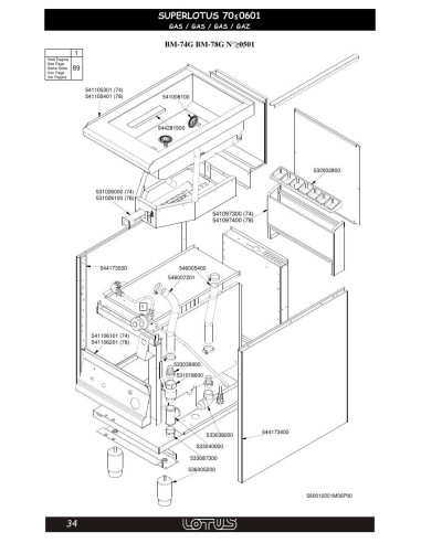 Pièces détachées LOTUS BM-78G (200501-200601) Annee 200501-200601 
