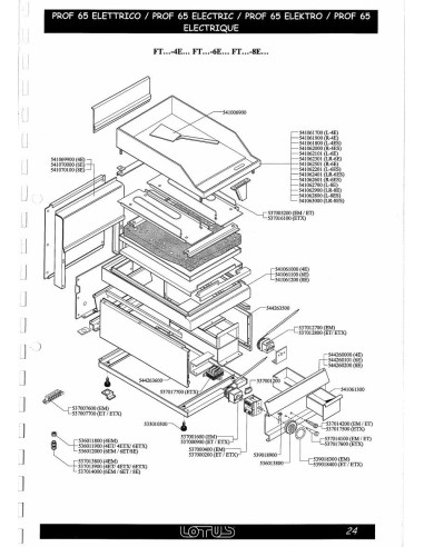 Pièces détachées LOTUS FTL-6ET (Vers1) Annee Vers1 