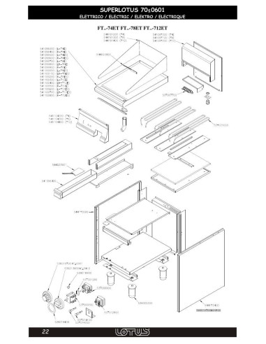 Pièces détachées LOTUS FTL-78ETS (200501-200601) Annee 200501-200601 