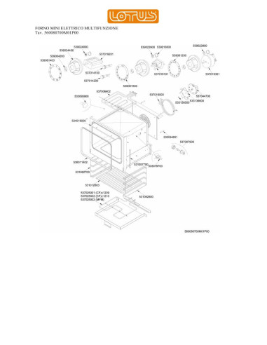 Pièces détachées LOTUS FORNO MINI ELETTRICO MULTIFUNZIONE Annee 0 