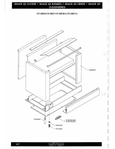Pièces détachées LOTUS CF-10ET-A 