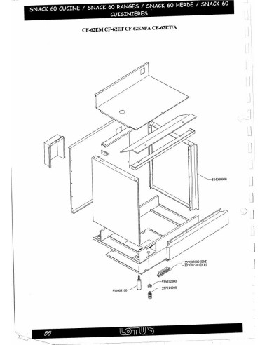Pièces détachées LOTUS CF-62EM-A (-200309-Vers1) Annee -200309-Vers1 