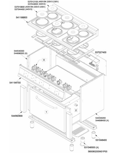 Pièces détachées LOTUS CF6-610ET (201201-) Annee 201201- 