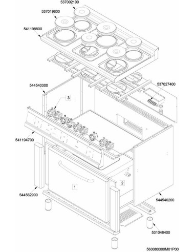 Pièces détachées LOTUS CFM6-610ET (201201-) Annee 201201- 