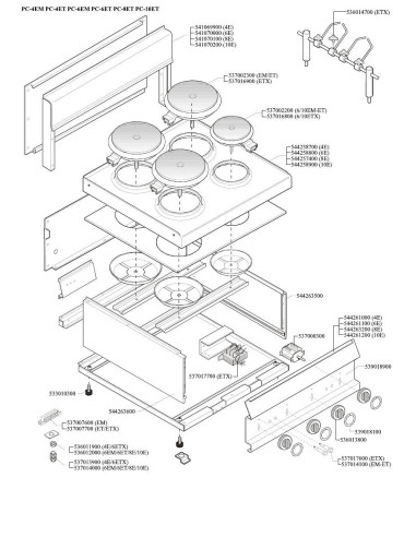 Pièces détachées LOTUS PC-10ET (Vers1) Annee Vers1 