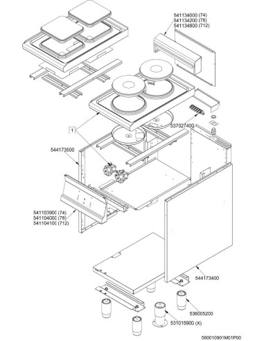 Pièces détachées LOTUS PC-712ET (201201-) Annee 201201- 