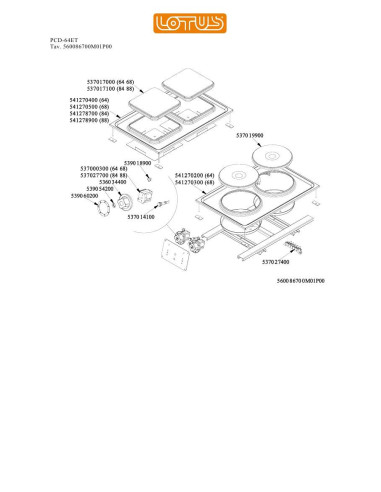 Pièces détachées LOTUS PCD-64ET Annee 0 