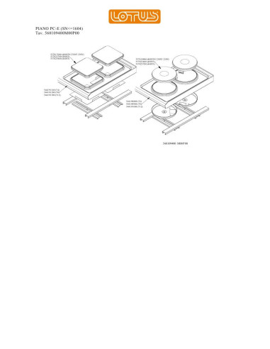 Pièces détachées LOTUS PIANO PC-E Annee 0 SNlte1604 