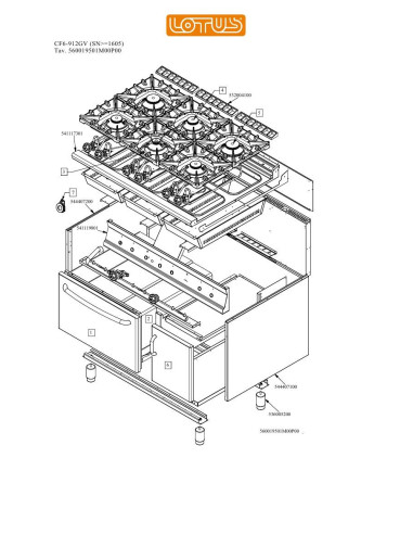 Pièces détachées LOTUS CF6-912GV Annee 0 SNgte1605 