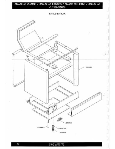 Pièces détachées LOTUS CF-8G-A 