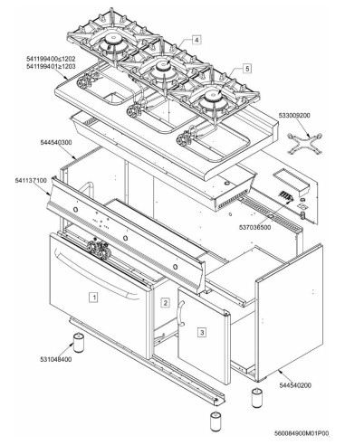 Pièces détachées LOTUS CFM3-612GEMV (201201-) Annee 201201- 