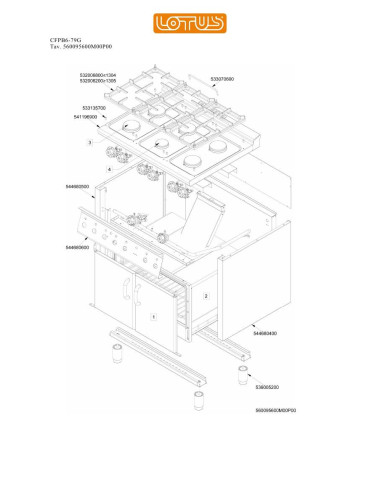 Pièces détachées LOTUS CFPB6-79G Annee 0 