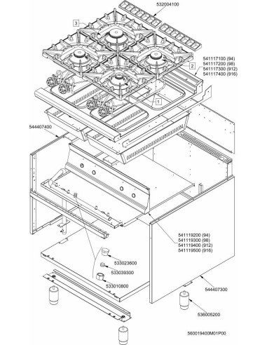 Pièces détachées LOTUS PC-912G (201201-) Annee 201201- 