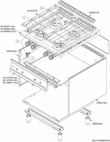 Pièces détachées LOTUS PCA-98G (201201-) Annee 201201- 