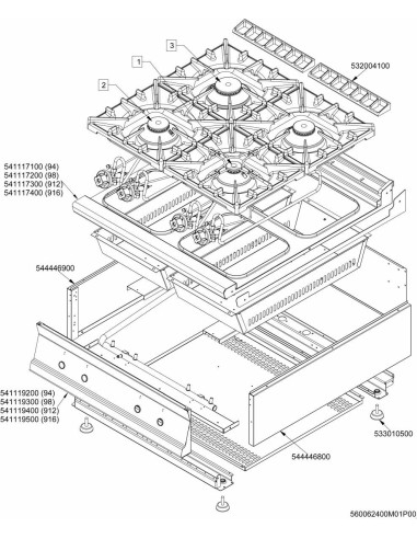 Pièces détachées LOTUS PCT-916G (201201-) Annee 201201- 