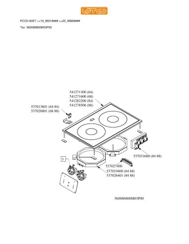 Pièces détachées LOTUS PCCD-84ET Annee 198501-209999 