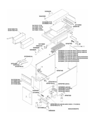 Pièces détachées LOTUS F18-94ET (201201-) Annee 201201- 