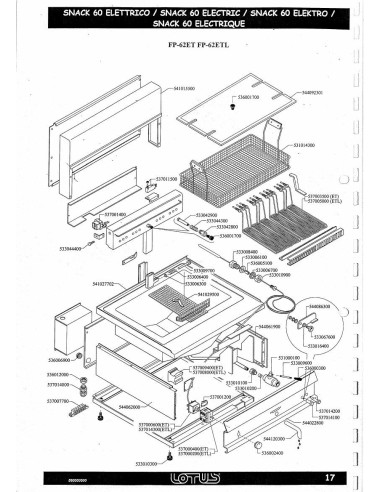 Pièces détachées LOTUS FP-62ET (-200412-Vers1) Annee -200412-Vers1 