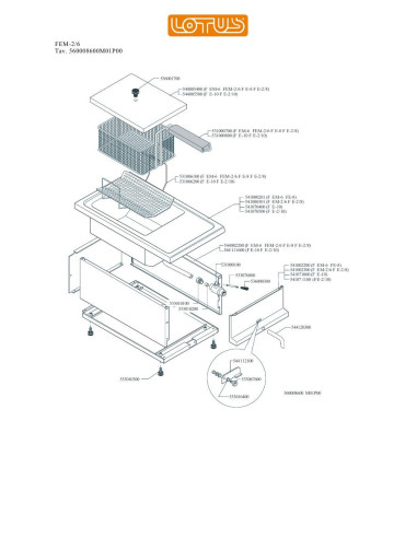 Pièces détachées LOTUS FEM-2-6 Annee 0 