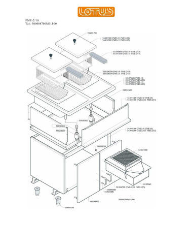 Pièces détachées LOTUS FME-2-10 Annee 0 