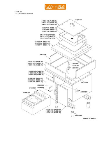 Pièces détachées LOTUS FMPE-20 Annee 0 