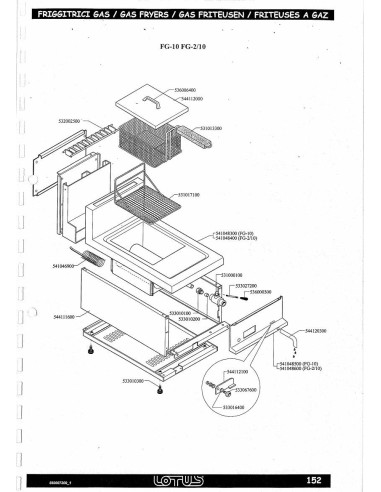 Pièces détachées LOTUS FG-10 (Vers1) Annee Vers1 