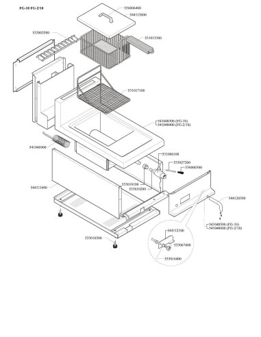 Pièces détachées LOTUS FG-10 (Vers2) Annee Vers2 