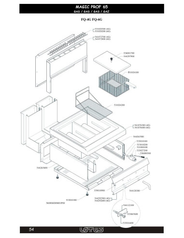 Pièces détachées LOTUS FQ-4G (-201311(0471)-Vers3) 