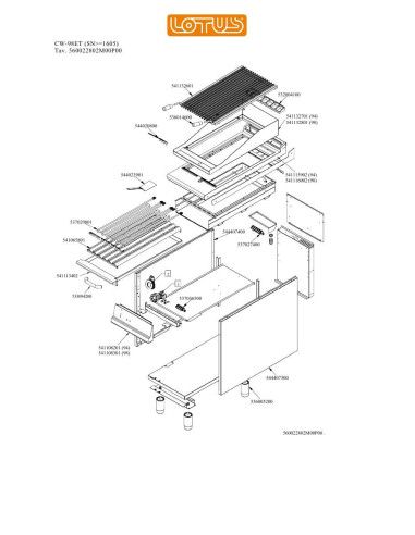 Pièces détachées LOTUS CW-98ET Annee 0 SNgte1605 
