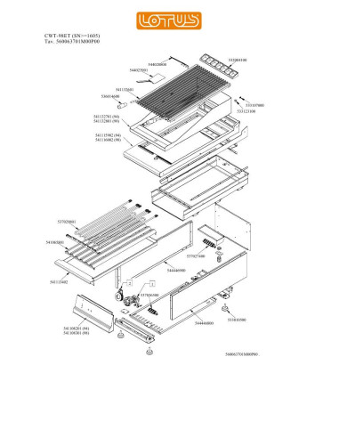 Pièces détachées LOTUS CWT-98ET Annee 0 SNgte1605 