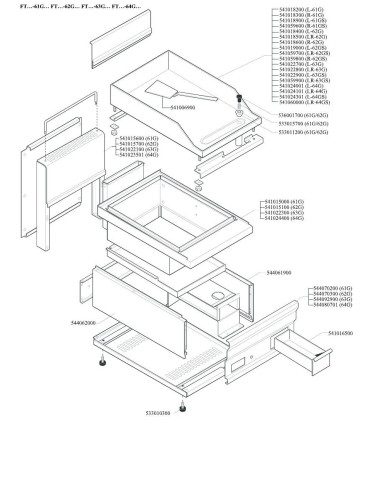 Pièces détachées LOTUS FTLR-62G (Vers1) 