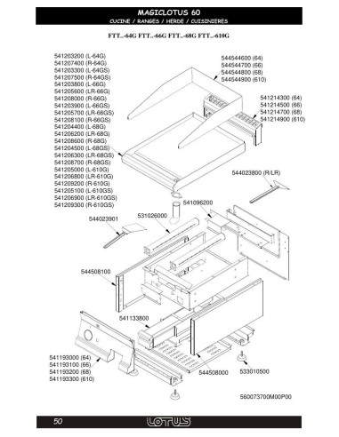 Pièces détachées LOTUS FTTL-68GS 