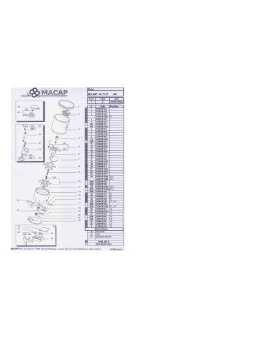 Pièces détachées MACAP M7-1400rpm-SX (2005) Annee 2005 