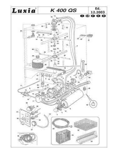 Pièces détachées LUXIA K400QS Annee 2003 